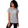 Essentials Stacked Logo-Athletic Grey