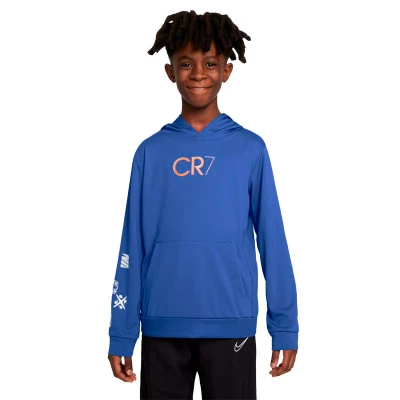 Majica dugih rukava Djeca CR7 Dri-Fit Pullover majica s kapuljačom