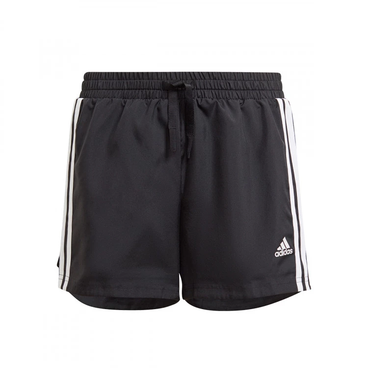 pantalon-corto-adidas-3-stripes-nina-black-white-0