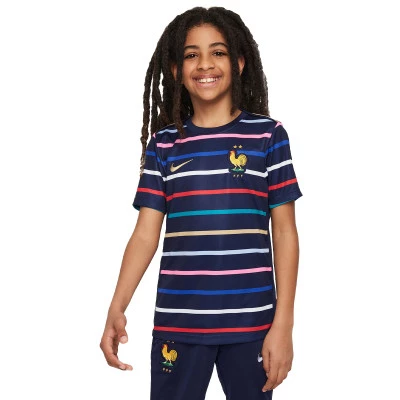 Majica Francia Pre-Match Eurocopa 2024 Niño