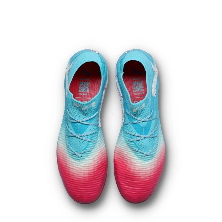 bota-puma-future-8-ultimate-re-charge-ag-hero-blue-white-sunset-pink-5
