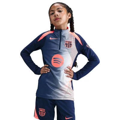 Majica dugih rukava Djeca FC Barcelone 2025-2026 Prije utakmice