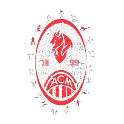 Retro drvena slagalica Ac Milan (150 kom.)
