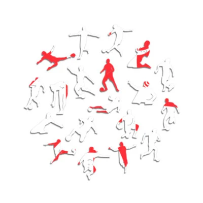 Retro drvena slagalica Ac Milan (150 kom.)