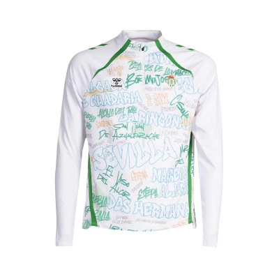 Majica dugih rukava Djeca Real Betis 2025-2026 Prije utakmice