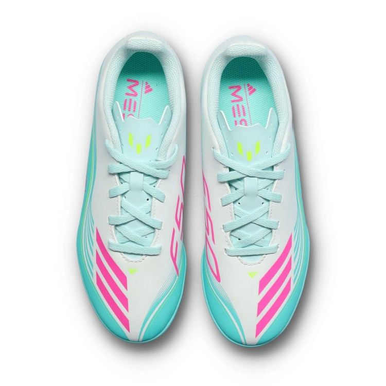 bota-adidas-f50-messi-club-turf-kinder-blanco-5