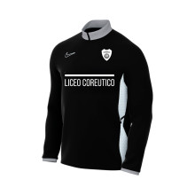 Majica dugih rukava Academy 25 Drill Top Istituto Scolastico Giovanni Paolo II Black-Wolf Grey