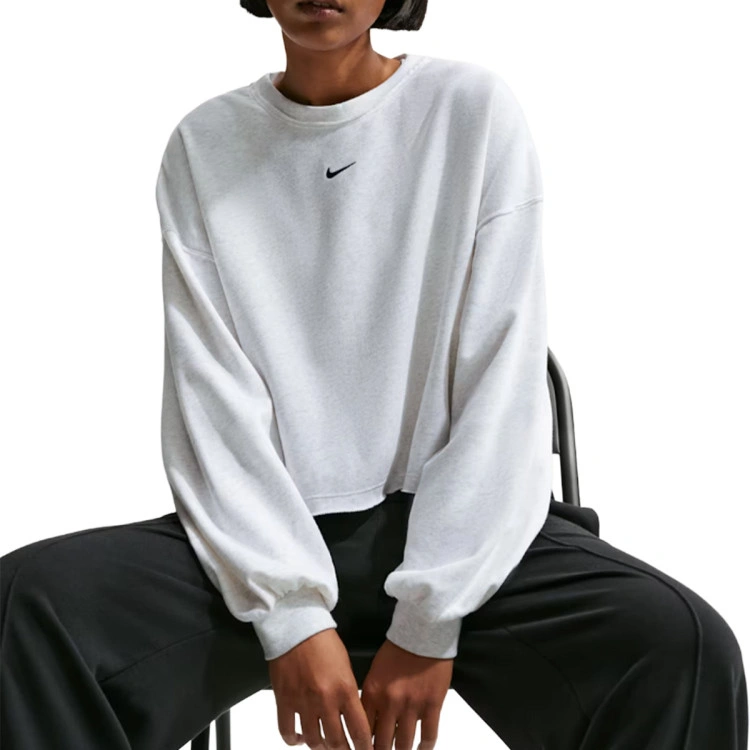 camiseta-nike-sportswear-chill-terry-mujer-birch-heather-black-2