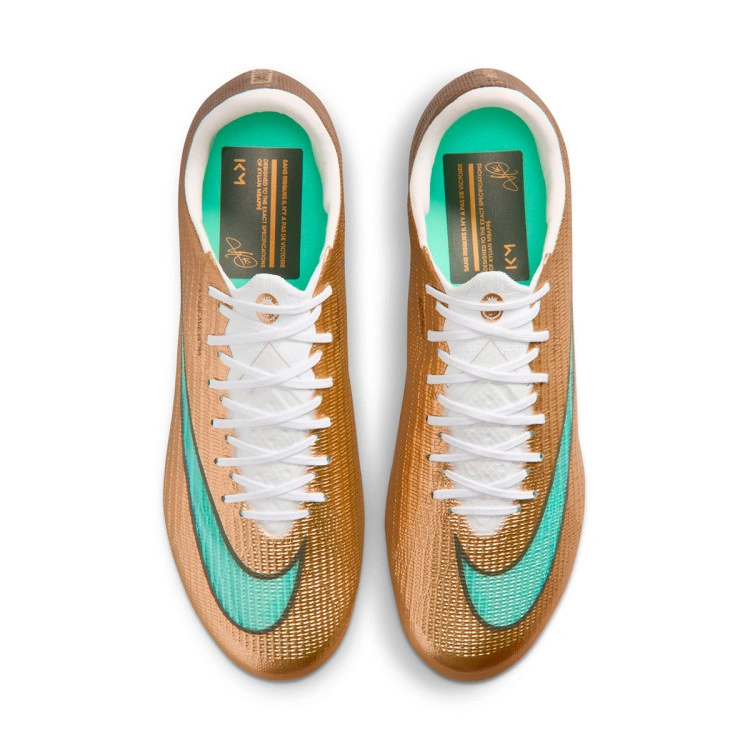 bota-nike-air-zoom-mercurial-superfly-11-elite-ag-pro-km-mtlc-gold-clear-jade-5