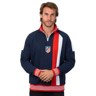 Majica dugih rukava 2000 Atlético De Madrid Majica s kapuljačom Plava