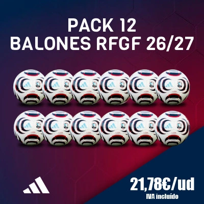 Lopta Pack 12 unidades RFGF 2026-2027