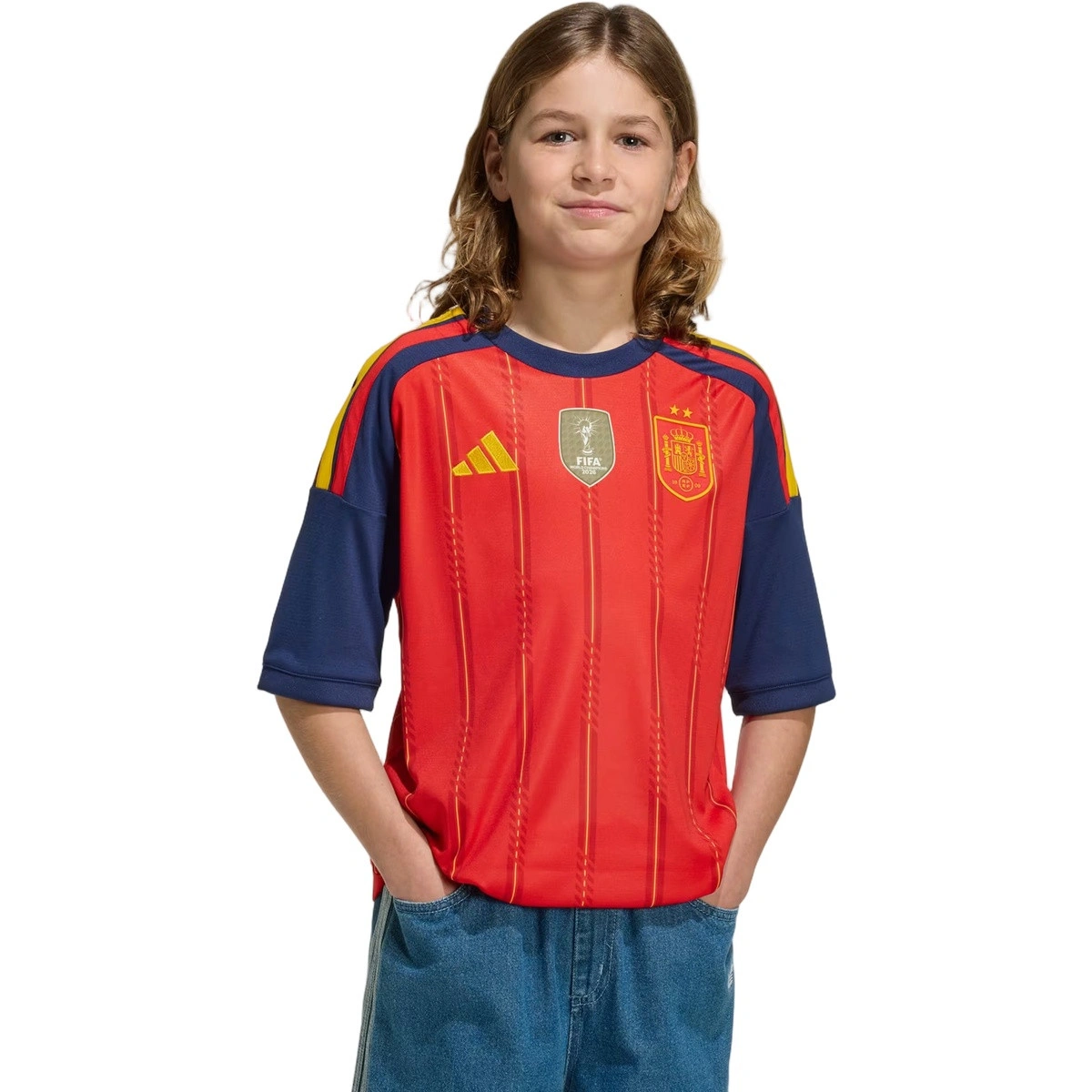 camiseta-adidas-espana-primera-equipacion-2s-2026-nino-red-2